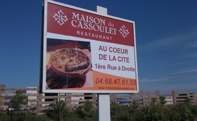 Panneau maison du cassoulet